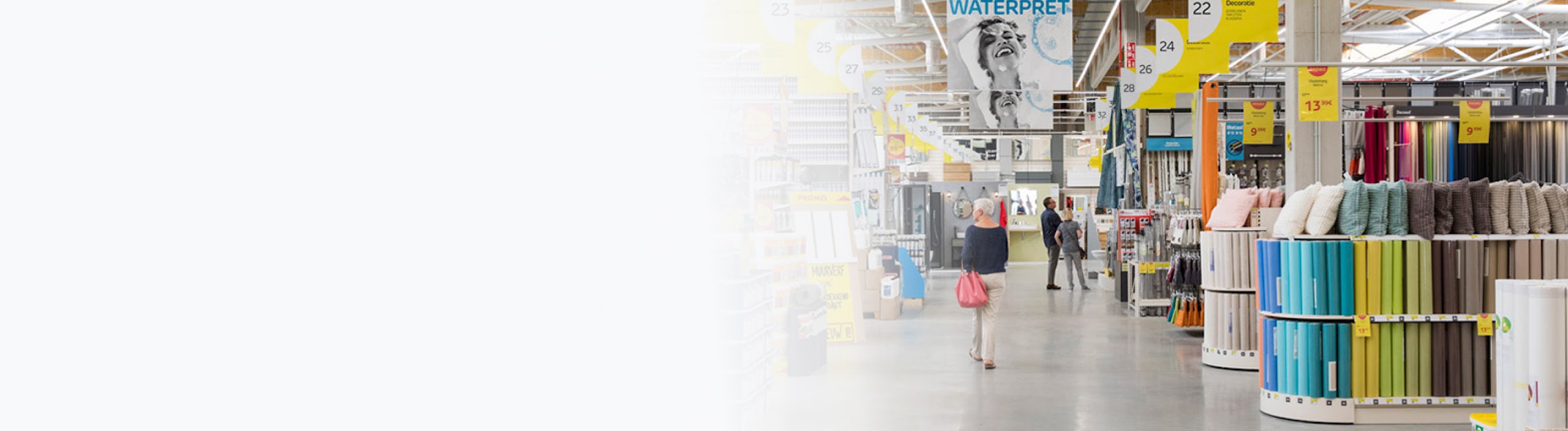 Shoppers in a Maxeda store