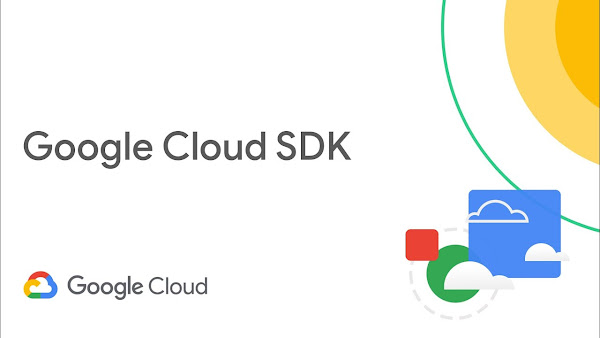 노란색 태양을 표현하는 그림 옆에 적힌 'Google Cloud SDK'라는 텍스트