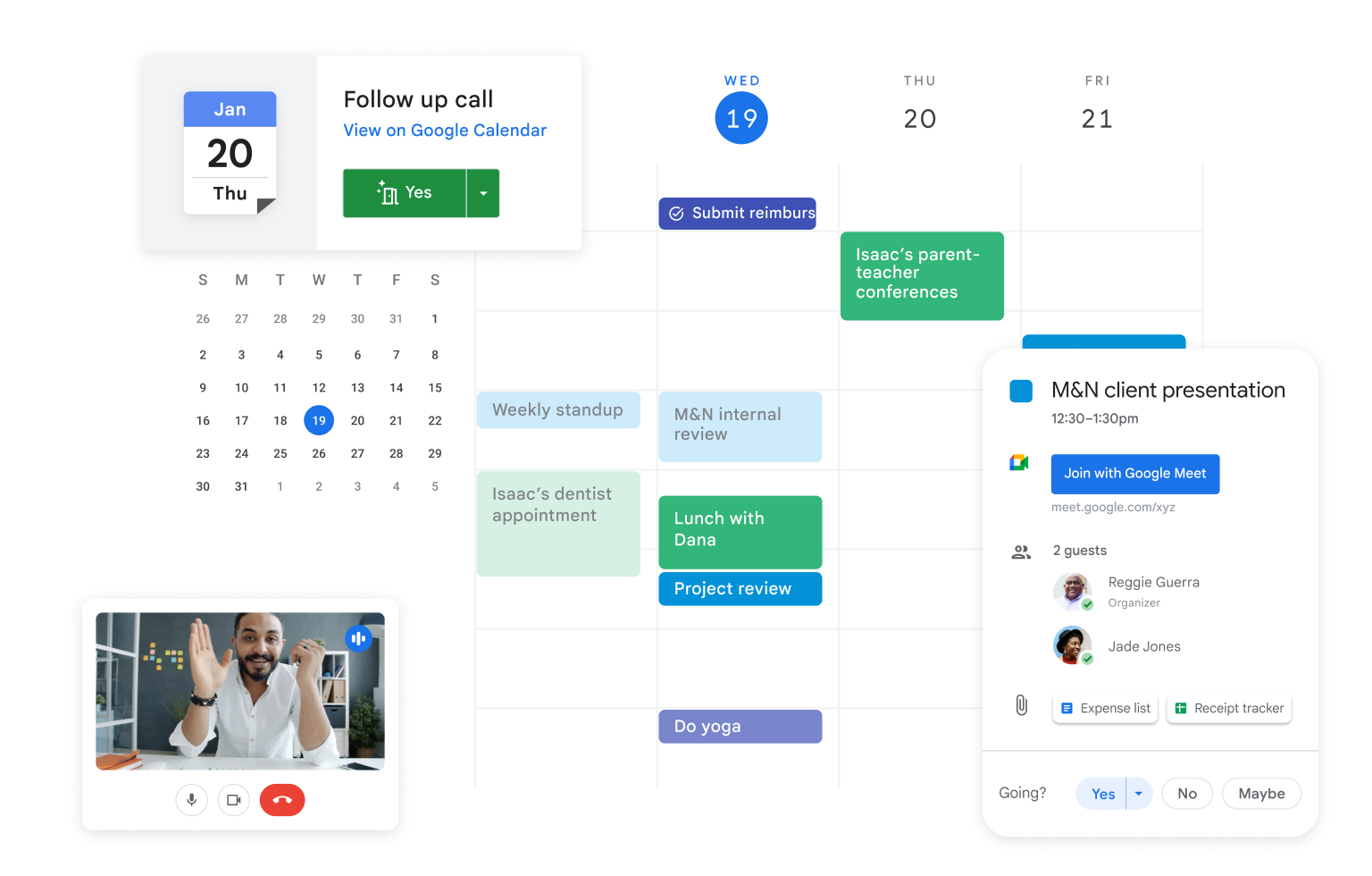 Agenda partageable avec Google Workspace