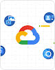 gráfico que representa varios tipos de documentos y el logotipo de Google Cloud