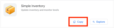 Copy Simple Inventory app template