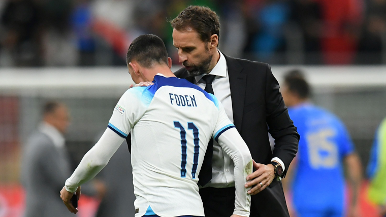 Phil Foden Gareth Southgate