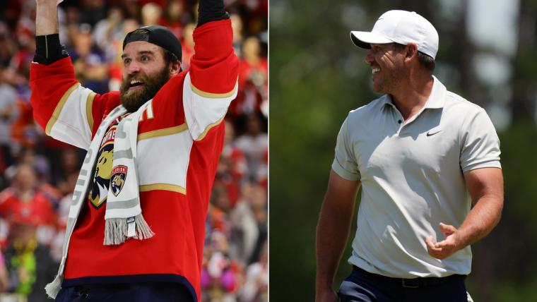 Why Aaron Ekblad called out Brooks Koepka at Panthers' Stanley Cup parade image
