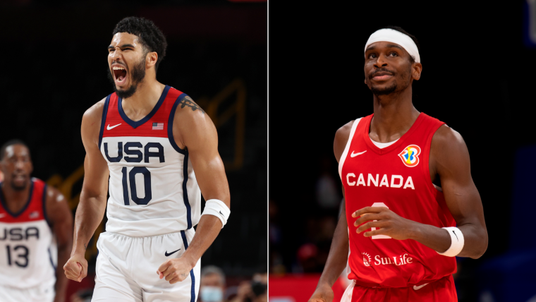 Jayson Tatum, Shai Gilgeous-Alexander USA Canada