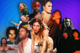 composite image featuring dave grohl, little simz, caroline polachek, jen cloher, dan sultan, frenzal rhomb, jessie ware, rvg