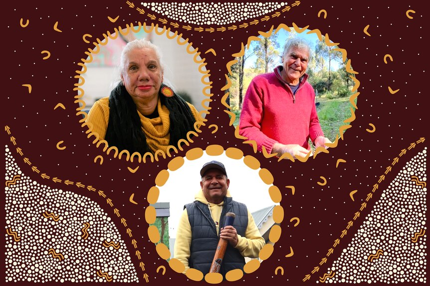 Three aboriginal elders