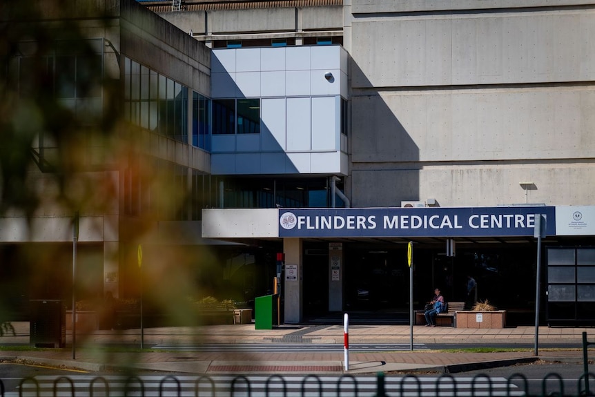 Sign says Flinders Medical Centre