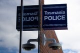 A sign for a police station in Tasmania.