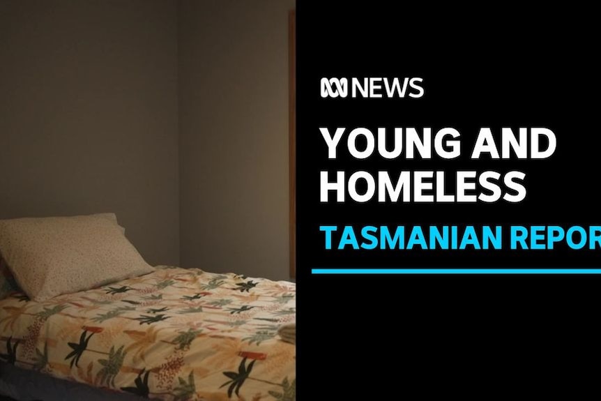 Young And Homeless, Tasmanian Report: Empty made bed in beige room. 