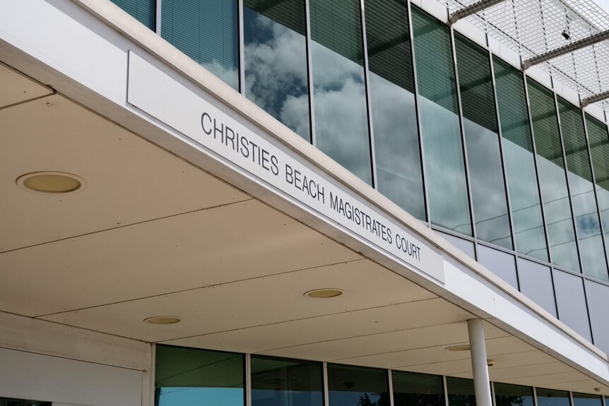 The exterior of the Christies Beach Magistrates Court in Adelaide's south.