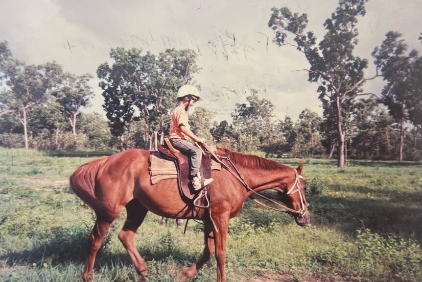 Jet James on a horse