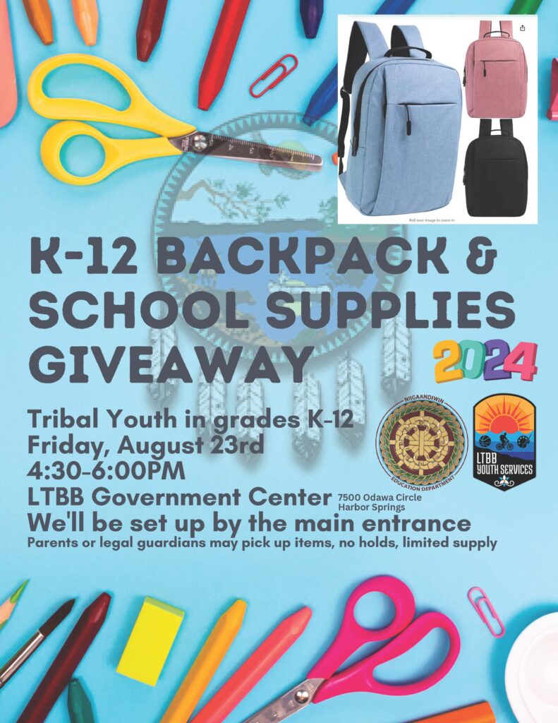 K-12 Back-to-School Backpack/Supplies Event