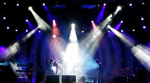 Karen O of the Yeah Yeah Yeahs performs during the Austin City Limits Music Festival