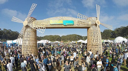 A general view of the atmosphere during day 1 of the 2014 Outside Lands Music and Arts Festival at Golden Gate Park