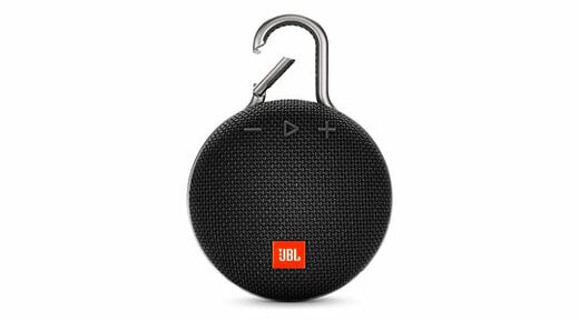 Black JBL Clip 3 Portable Bluetooth Speaker