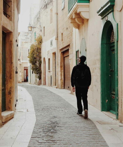 Person walking in Street