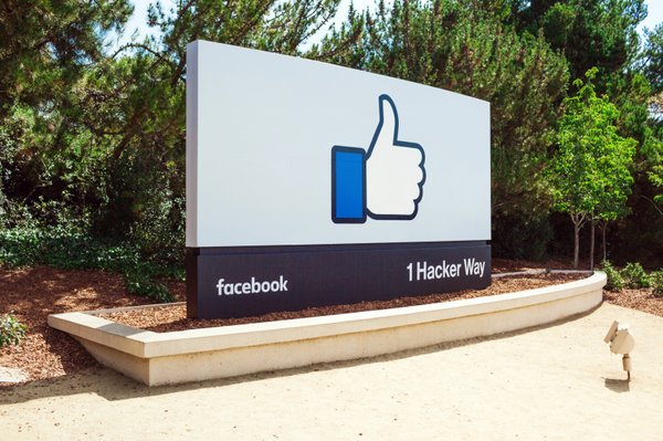 sign outside Facebook Menlo Park headquarters