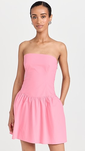 Susana Monaco Poplin Tube Flare Dress.