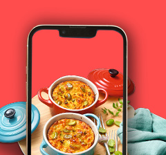 30% off em itens Le Creuset