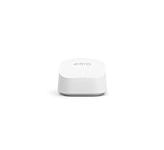 Amazon eero 6+ dual-band mesh Wi-Fi 6 router, with built-in Zigbee smart home hub and 160 MHz client device support