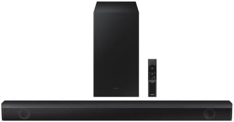 Soundbar Samsung HW-B555, com 2.1 canais, Bluetooth e Subwoofer sem fio Preto