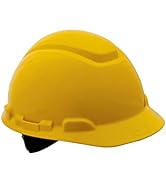 3M Non-Vented Hard Hat with Ratchet Adjustment, Yellow
