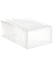 Muji Polypropylene Wide Storage Box, Large, Translucent