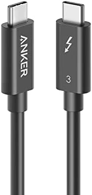 Anker USB C Cable, Thunderbolt 3.0, 100W Charging, Supports 5K Display and 40 Gbps Data Transfer, for iPhone 15, MacBook, iPad, Samsung Galaxy S23, and More