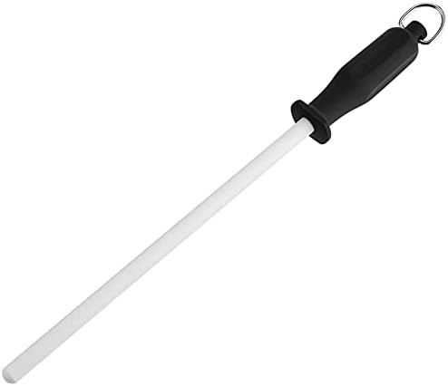 Messermeister 12” Ceramic Sharpening Rod - Knife Sharpener - Fine 1200 Grit - Ceramic Core, Large Sharpening Surface & Soft-Grip Handle