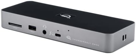 OWC 11-Port Thunderbolt Dock, 96W charging, 8K display or two 5K displays, 3 x Thunderbolt, 4 x USB, GbE, Audio, SD, Compatbile M1/M2 Macs, Thunderbolt 3 Macs, Thunderbolt 4 PCs, and USB-C Devices