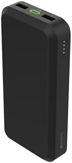mophie powerstation prime20 - Ultra-Compact Portable Power Bank with 20,000mAh Internal Battery, 18W USB-C PD Fast Charging, 3-Device Simultaneous Charging, Eco-Friendly Design