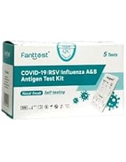 Fanttest PLUS 4-in-1 Combo RAT Test, RSV, Influenza Flu A/B and COVID-19 Rapid Antigen Test Kit - Nasal Swab (5)