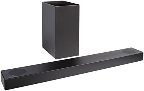 LG S75Q 3.1.2ch Sound bar with Dolby Atmos DTS:X, High-Res Audio, Synergy TV, Meridian, HDMI eARC, 4K Pass Thru with Dolby Vision Black