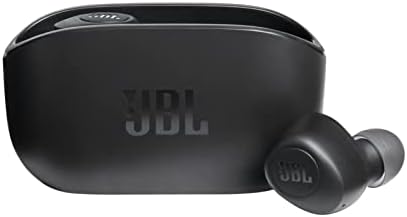 JBL Vibe 100 TWS True Wireless In-Ear Headphones w/Charging Case - Black (Renewed)