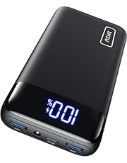 INIU Power Bank, 20,000 mAh, Fast Charging, USB-C Input &amp; Output, 22.5 W External Mobile Phone Batteries, PD 3.0 QC 4.0, Small, Strong, for iPhone 15/14/13/12 Pro, Samsung Galaxy S23, etc.