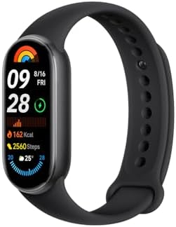 Xiaomi Smart Band 9 スマートウォッチ 21日間連続使用 24時間健康管理 睡眠モニタリングアップグレード 150種類スポーツモード 環境光センサー搭載 スマートバンド 着信通知・LINEアプリ通知 iPhone&Android対応 ミッドナイトブラック