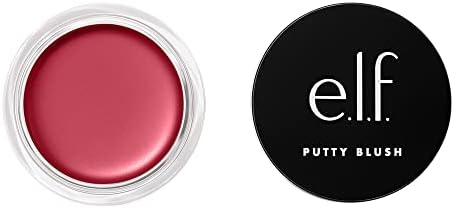 e.l.f. Putty Blush, Creamy & High-Pigment Formula For A Natural Glow, Delivers A Semi-Matte & Powder Finish, Vegan & Cruelty-Free, Caribbean