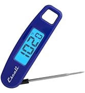 Escali Compact Portable Meat Candy Folding Digital Thermometer, Backlit Display Easy to Storage w...