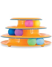 Petstages 317 Tower of Tracks Ball Bat and Chase Toy for Cats