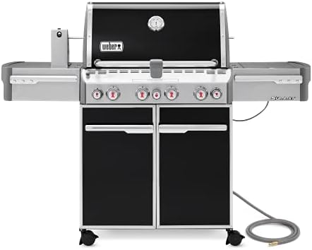 Weber Summit E-470 4-Burner Natural Gas Grill, Black