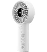 JISULIFE Handheld Mini Fan, 5000mAh Upgraded Portable Fan with Powerful Wind, USB Rechargeable Mi...