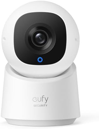 eufy Security Indoor Cam C220, 2K Resolution Security Camera with 360° PTZ, Plug-in Security Indoor Camera with Wi-Fi, Human/Motion AI, Ideal for Home Security