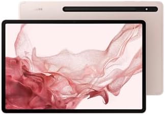 SAMSUNG Galaxy Tab S8+ 12.4” 128GB WiFi 6E Android Tablet, Large AMOLED Screen, S Pen Included, Ultra Wide Camera, Long Lasting Battery, US Version, 2022, Pink Gold