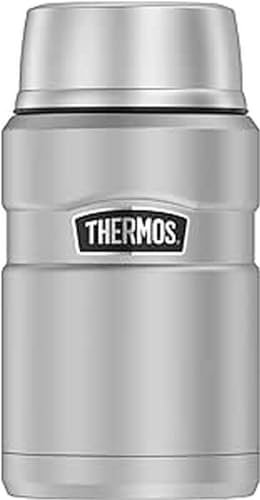 Thermos Stainless King Récipient alimentaire isotherme en acier inoxydable, Acier inoxydable, Acier inoxydable mat, 0,71 Liter