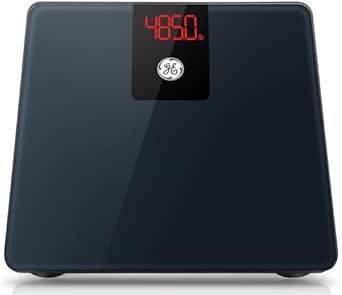 GE Bathroom Scale Body Weight: Digital BMI Weight Balance Scales FSA HSA Eligible Heavy Duty Measuring Scale for People Accurate Bluetooth Weighing Scale Electronic Weigh Scales, Black