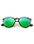 Polarized Green Mirror Lens/Amber Frame(matte Finish)