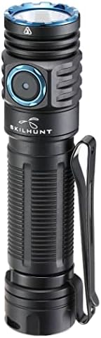 SKILHUNT M200 1400 Lumens Bright Magnetic USB Rechargeable LED Flashlight for EDC, Outdoor, Rescue, Searching, Hiking and Emergency (Black, 519A High CRI CCT 4500K)