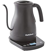 Chef'sChoice Electric Kettle Gooseneck Stainless Steel 1200 Watts with Auto-Shutoff & Boil-Dry Pr...