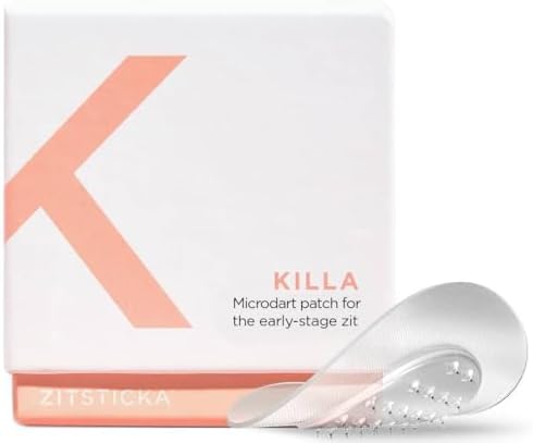 ZitSticka Killa Acne Patches for Face - World's Most Potent Pimple Patch with Fast-Acting Microdarts - Starts Working within 2 Hours for Deep, Early-Stage Zits & Blemish - 8 Count