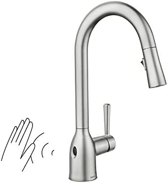 Moen 87233EWSRS Adler Single-Handle High Arc Pulldown Kitchen Faucet, Spot Resist Stainless